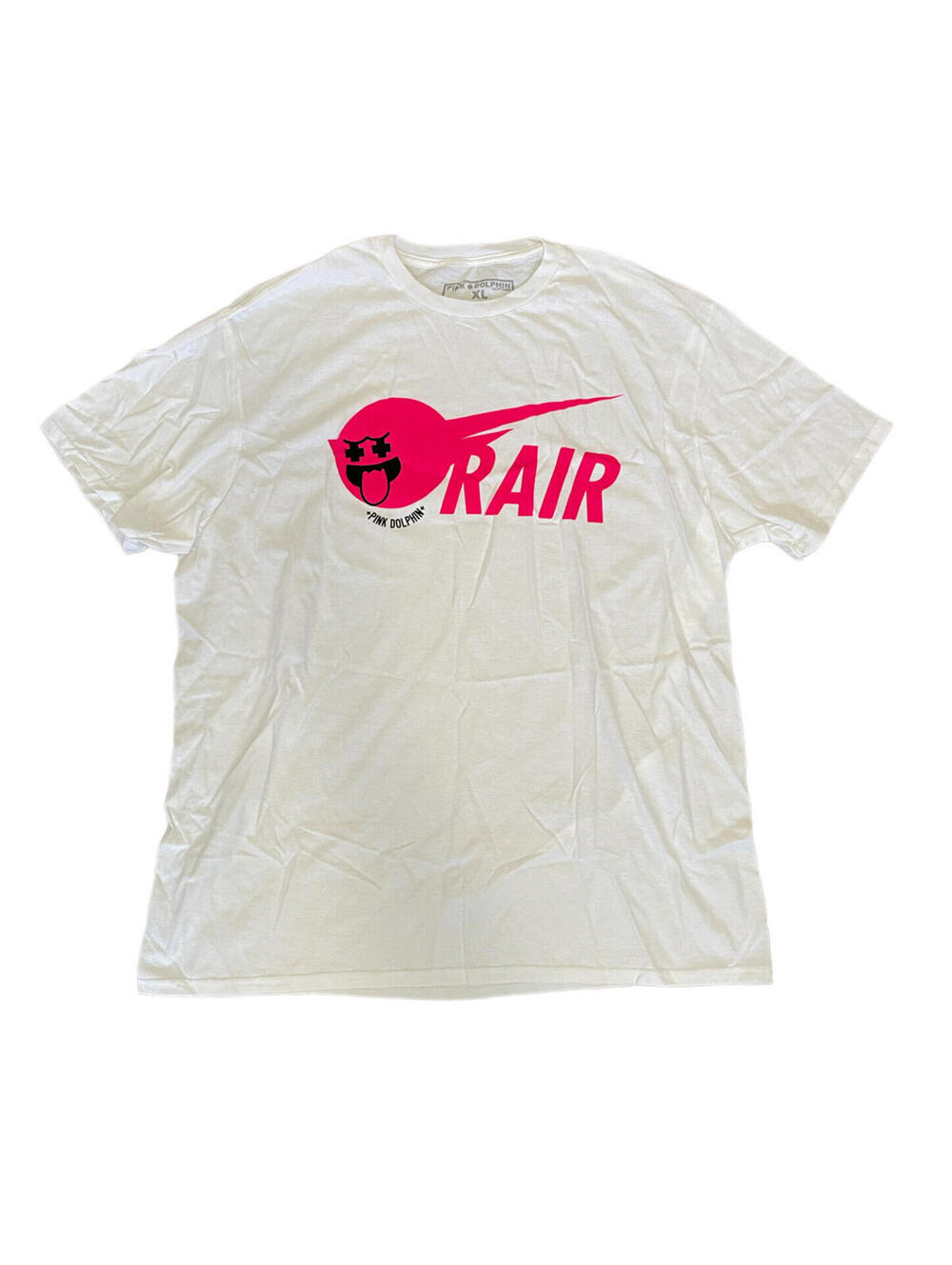 Pink Dolphin Rare Air Dolphin White Pink Graphic Tee Shirt Size XL + New